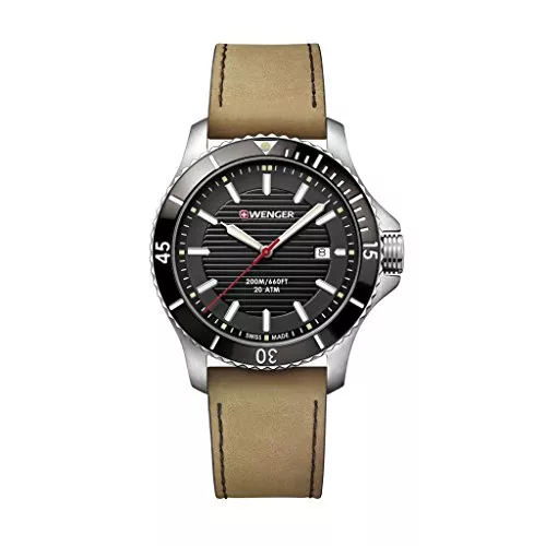WENGER Uhren Wenger Unisex ErwachseneArmbanduhr Analog Quarz Leder 01.0641.125