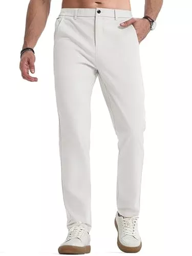 Elegancity Hosen Elegancity Herren Chinohose Stretch Freizeithose Regular Fit Stoffhose Anzughose Einfarbig 60% Baumwolle Passform Mit Bundgummi S-3XL