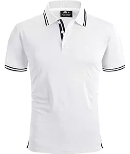 geeksport Poloshirts geeksport Herren Poloshirt Kurzarm Tennis Regular Fit Shirt Sport Schnelltrocknend Atmungsaktiv Polohemd Sommer Outdoor Golf T-Shirt