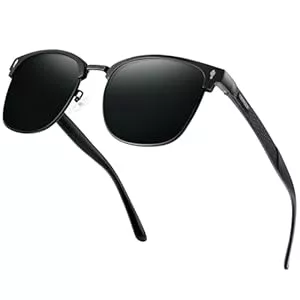 Bircenpro Sonnenbrillen & Zubehör Bircenpro Klassisch Polarisiert Sonnenbrille für Herren: UV400 Schutz Sonnenbrillen Retro Halbrahmen Brille für Fahren Angeln Reisen