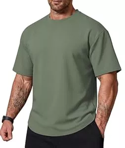 Elainone  Herren T-Shirt Oversized Kurzarm – Atmungsaktiv &amp; Schnell Trocknend, Lockerer Schnitt mit Rundhals, Elastisches Sport &amp; Freizeit Shirt für Alltag, Fitness &amp; Sommer