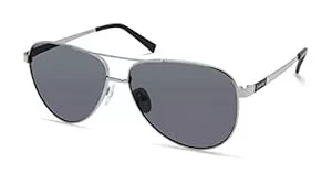 Timberland Uhren Timberland TBA9267 Herren Sonnenbrille, Casual Sonnenbrille aus leichtem Metall, Pilotenform, Rauch polarisierte Gläser, glänzendes Gewehrgrau.