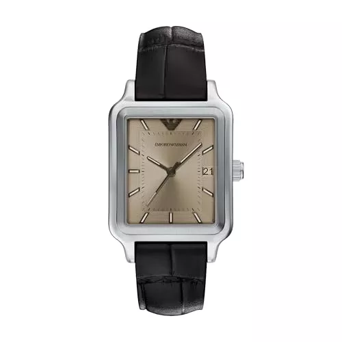 Emporio Armani Uhren Emporio Armani Herren 36MM Silberfarbene Edelstahl Uhr, AR11756