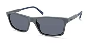 Timberland Sonnenbrillen & Zubehör Timberland Herren TBA9268, Casual Sonnenbrille in Leichtem Design, Rechteckige Linsenform, Rauchige Polarisierte Gläser, Dunkles Havana