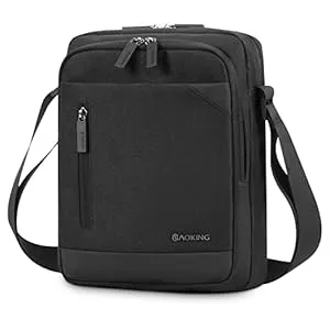 BAIGIO Taschen & Rucksäcke BAIGIO Umhängetasche Herren Schultertasche Klein Schwarz Herrentasche zum Umhängen Crossbody Männer Tasche Kuriertasche für Arbeit Reise Alltagsleben