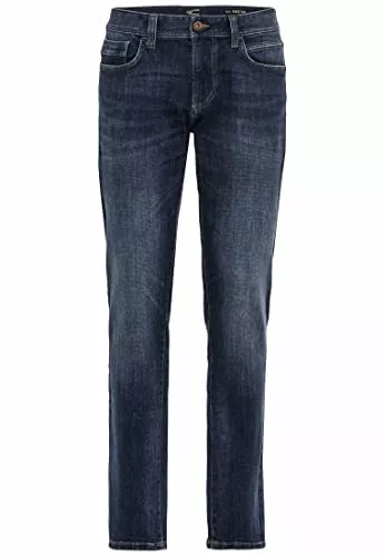 camel active Jeans camel active Herren Regular Fit 5-Pocket Jeans aus Baumwolle Blau, menswear-32/34