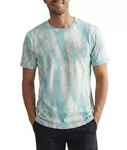 JEEGAL T-Shirts JEEGAL Herren T-Shirt Rundhals, 95% Baumwolle 5% Elasthan, Regular Fit Kurzarm Shirt mit Print, bequemes Männer Basic Shirt für Alltag Freizeit Sommer