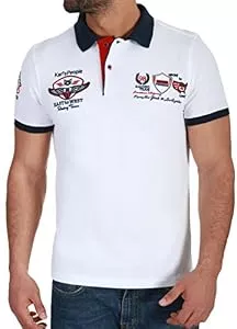Karl´s People Poloshirts Karl´s People Kurzarm Poloshirt für Herren 100% Baumwolle by Carisma • Herren Polo Shirt mit Stickerei • Angenehmes Regular Fit Shirt für Büro und Freizeit K-103