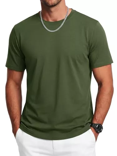 Cavva T-Shirts Cavva UV Shirt Herren Sommer Kurzarm T Shirt UPF50+ Rundhals Funktionsshirt Bambus Freizeit Atmungsaktiv Oberteil