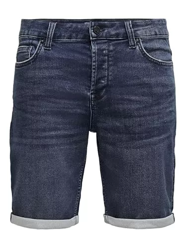 Only &amp; Sons Shorts ONLY &amp; SONS Herren Onsply Reg D Blue Jog Pk 8582 DNM Noos Jeans-Shorts, Blue Denim, S EU