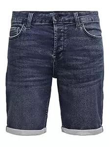 Only &amp; Sons Shorts ONLY &amp; SONS Herren Onsply Reg D Blue Jog Pk 8582 DNM Noos Jeans-Shorts, Blue Denim, S EU
