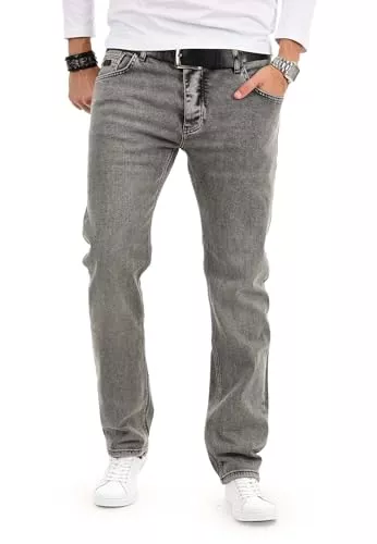 ALESSANDRO SALVARINI Jeans ALESSANDRO SALVARINI Designer Herren Jeans Hose Basic Jeanshose AS390-AS394