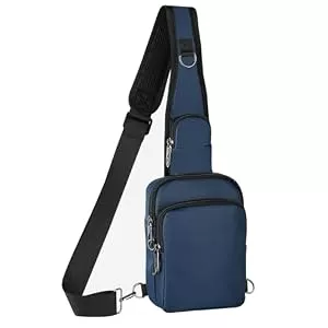 BROADREAM Taschen & Rucksäcke BROADREAM Anti Diebstahl Umhängetasche - Sling Chest Crossbody Bag Brusttasche Herren, Wasserdicht Schultertasche mit Reißverschluss Lock, RFID-Blockierung, Klein Handtasche für Männer Damen