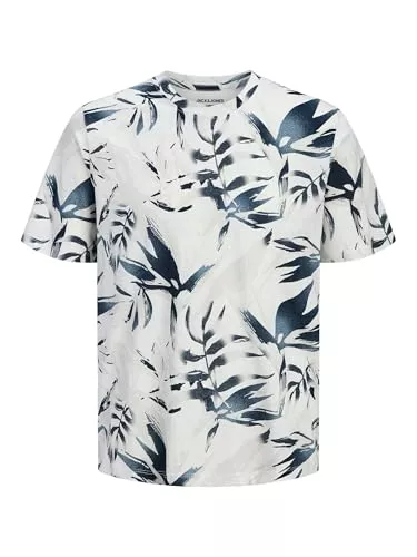 JACK &amp; JONES T-Shirts JACK &amp; JONES Herren Jjhonolulu AOP Tee Ss Crew Neck