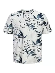 JACK &amp; JONES T-Shirts JACK &amp; JONES Herren Jjhonolulu AOP Tee Ss Crew Neck