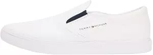 Tommy Hilfiger Sneaker & Sportschuhe Tommy Hilfiger Herren Vulcanized Sneaker Core Slip On ohne Schnüren, Weiß (White), 40