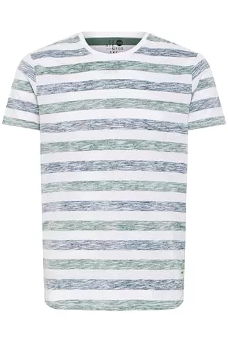 !Solid T-Shirts !Solid SDTet Herren T-Shirt Kurzarm Shirt mit Streifen Rundhals-Ausschnitt Baumwollmischung Regular fit