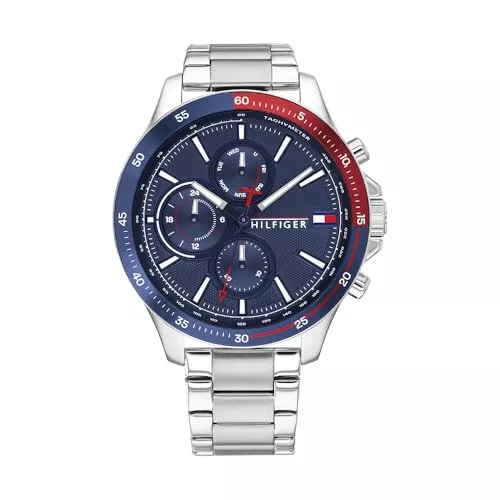 Tommy Hilfiger Uhren Tommy Hilfiger Multi Zifferblatt Quarz Uhr für Herren mit Edelstahl- oder Silikonarmband