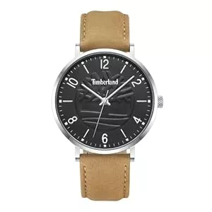 Timberland  Timberland Ripton Herren Armbanduhr mit einem Band aus Edelstahl und Leder, Farbe: Beige, Durchmesser der Uhr: 42mm, TDWGA0010904