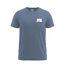 FORSBERG T-Shirts FORSBERG Ölbrorson T-Shirt Brusttasche mit prostendem Bier Bär Funshirt Rundhals bequem robust