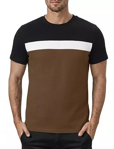 iClosam T-Shirts iClosam T Shirt Herren Baumwolle Kurzarm Rundhals Regular Fit S bis 3XL