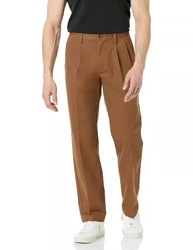 Amazon Essentials Hosen Amazon Essentials Herren Knitterfreie Chinohose mit klassischer Passform und Bügelfalte (erhältlich in Big &amp; Tall)