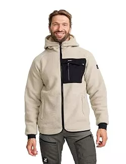RevolutionRace  RevolutionRace Sherpa Hoodie für Herren, Outdoor Fleecejacken perfekt für Wanderungen und Outdoor-Abenteuer