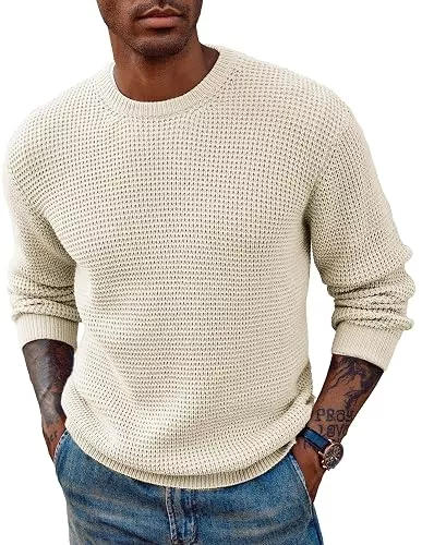 J PAUL JONES Pullover & Strickmode PJ PAUL JONES Pullover Herren Winter Warm mit Rundhals Sweater Langarm