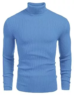 COOFANDY Pullover & Strickmode COOFANDY Herren Rollkragen Pullover Langarmshirt Feinstrick Sweater Rollkragen Freizeit Slim fit Basic Männer Pullover