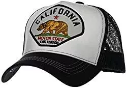 King Kerosin Hüte & Mützen King Kerosin Herren Trucker Cap »California« Sportlich Colorblocking Stickerei Casualmode Schnalle Trucker Cap California