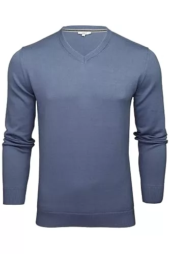 Xact Pullover & Strickmode Xact Herren Pullover aus Baumwolle mit V-Ausschnitt