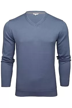 Xact Pullover & Strickmode Xact Herren Pullover aus Baumwolle mit V-Ausschnitt