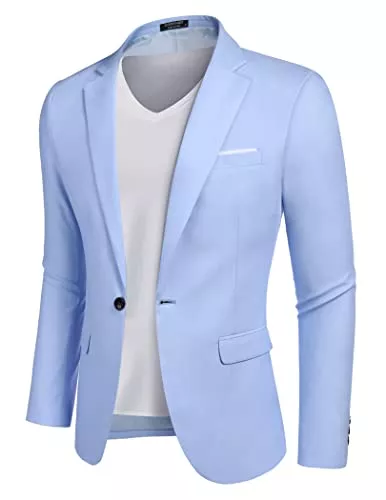 COOFANDY Blazer COOFANDY Herren Sakko Sportlich Freizeit Blazer Regular Fit Anzug Lässig