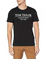 TOM TAILOR T-Shirts TOM TAILOR Herren T-Shirt mit Bio-Baumwolle