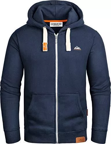 Grin&Bear Kapuzenpullover Grin&Bear Schwerer Herren Kapuzenpullover Kapuzenjacke Hoodie GEC022