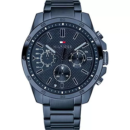 Tommy Hilfiger Uhren Tommy Hilfiger Herren Multi Zifferblatt Quarz Uhr mit Edelstahl Armband 1791560