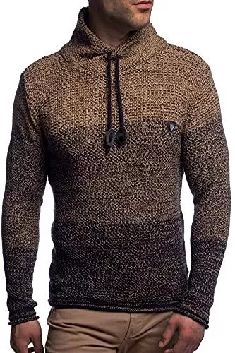 Carisma Pullover & Strickmode Herren Strick-Pullover mit Rollkragen | Männer Winter Rollkragen-Pullover |stylischer Herren Strick-Pulli | Warmer Männer Pulli Grobstrick | angenehmer Herren Rolli