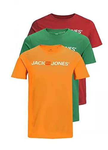 JACK & JONES T-Shirts JACK & JONES Male T-Shirt 3er-Pack