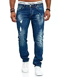 OneRedox Jeans OneRedox Designer Herren Jeans Hose Slim Fit Jeanshose Destroyed Stretch Modell
