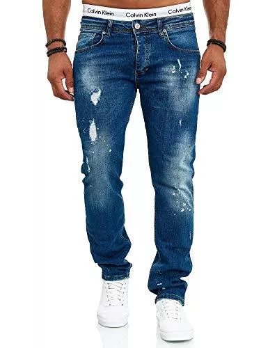 OneRedox Jeans OneRedox Designer Herren Jeans Hose Slim Fit Jeanshose Destroyed Stretch Modell 700