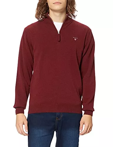 GANT Pullover & Strickmode GANT Herren Superfine Lambswool Half Zip Pullover