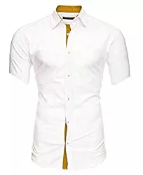 Kayhan Hemden Kayhan Florida Herren Hemden Herren-Hemd Slim-Fit Herrenhemden Kurzarm-Hemden Männer Freizeit-Hemd Business S-6XL