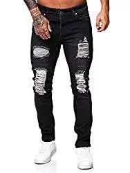 Code47 Jeans Code47 Herren Jeans Denim Slim Fit Used Design Risse Destroyed Herrenjeans Hose