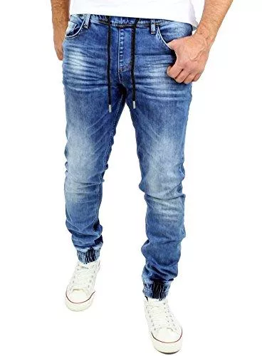 Reslad Jeans Reslad Jeans Jogginghose Sweathose in Jeansoptik Jeans-Herren Slim Fit Herren-Hose RS-2073