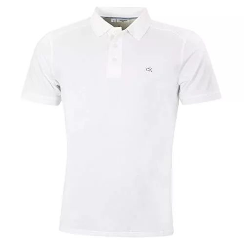 Calvin Klein Poloshirts Calvin Klein Herren Campus 3 Knopf Leicht gewelltes Kragen-Polo-Hemd