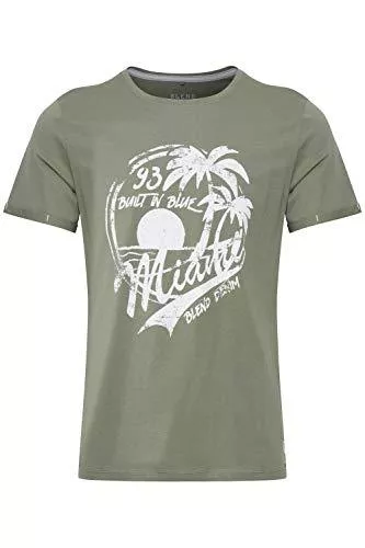 Blend T-Shirts Blend Perry Herren T-Shirt Kurzarm Shirt mit Print und Rundhalsausschnitt