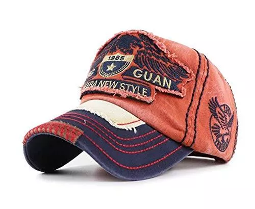 CHENNUO Hüte & Mützen CHENNUO Vintage Basecap Distressed Snapback Caps Trucker Hat Baumwolle Baseball Cap Freizeit Outdoor Kappe Unisex