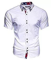 Kayhan Hemden Kayhan Hawaii Herren-Hemden Herren-Hemd Slim-Fit Herrenhemden Kurzarm-Hemden Männer Freizeit-Hemd Business S-6XL