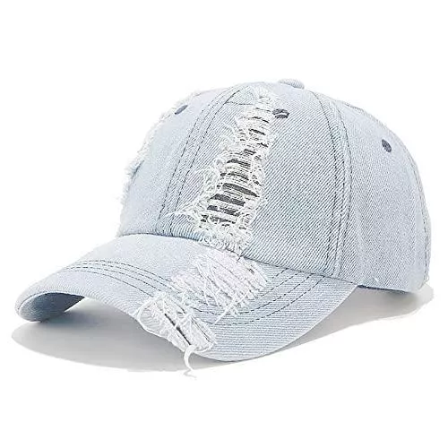 XYIYI Hüte & Mützen XYIYI Vintage Basecap Verstellbare Distressed Washed Baseball Kappe für Damen Herren