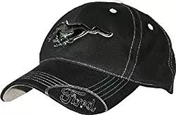 MUSTANG Hüte & Mützen Ford Mustang-Mütze mit silberfarbener Naht, Schwarz